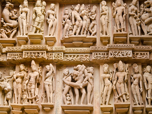 Khajuraho Temples sculpture