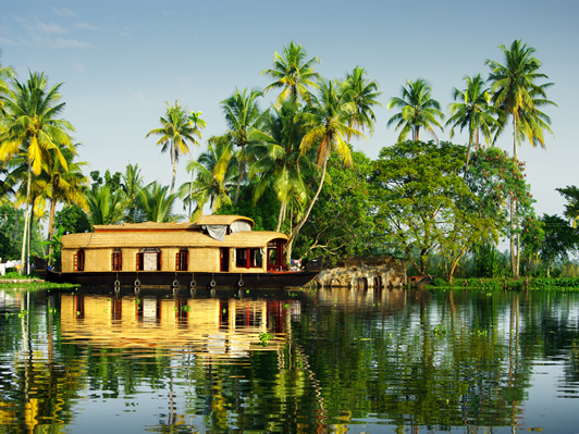 A Traditional Houseboat, Backwaters Kerala