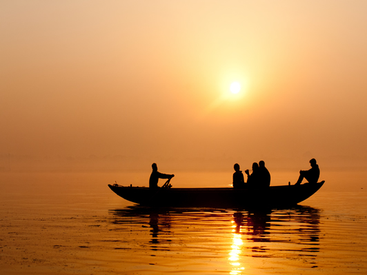 Morning Boat ride at river Ganges, Varanasi
