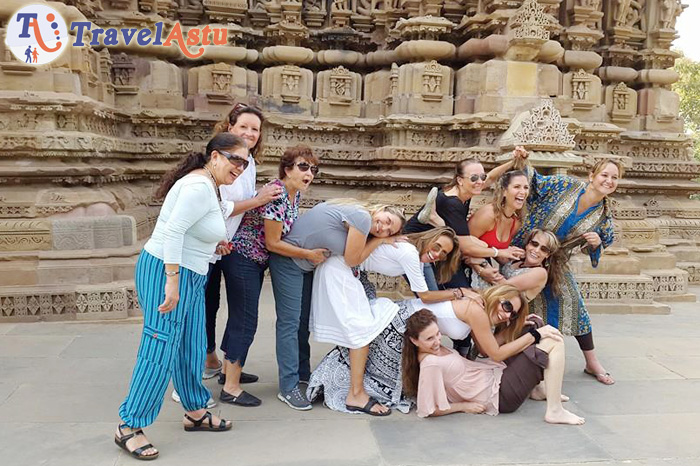 Travel Astu group enjoying Khajuraho trip