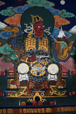 Wall painting, Paro Dzong