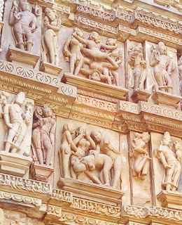 Erotic sex symbols Khajuraho temple