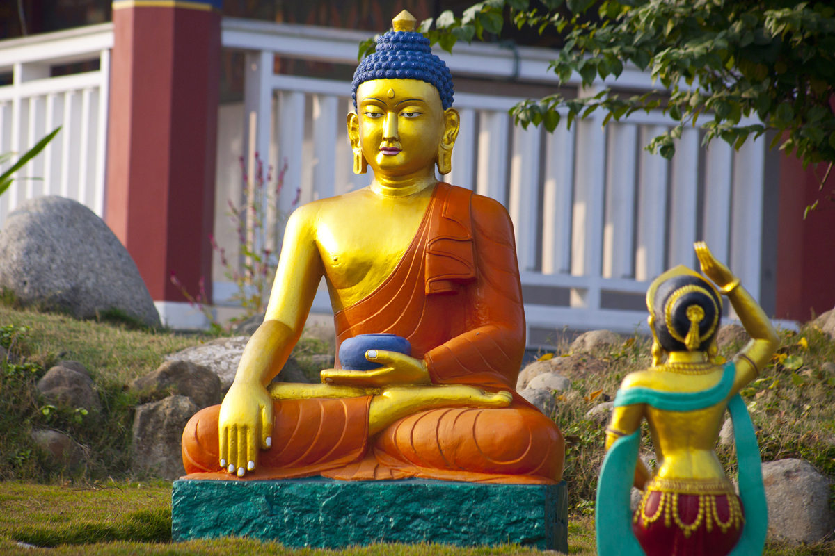 Buddha in Lumbini Nepal