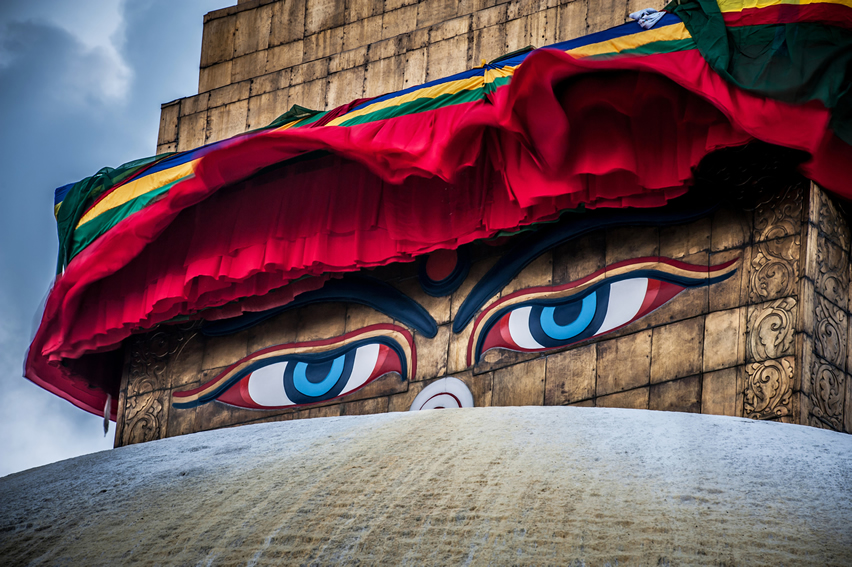 Buddha wisdom eyes Kathmandu, Nepal