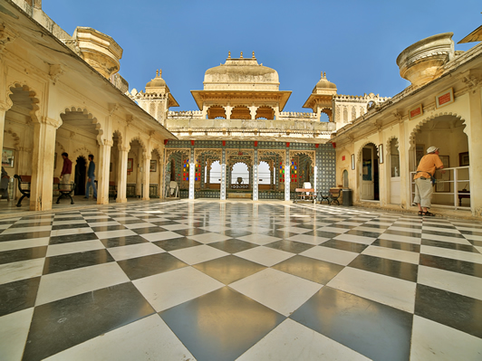 Courtyard of City Palace Udaipur