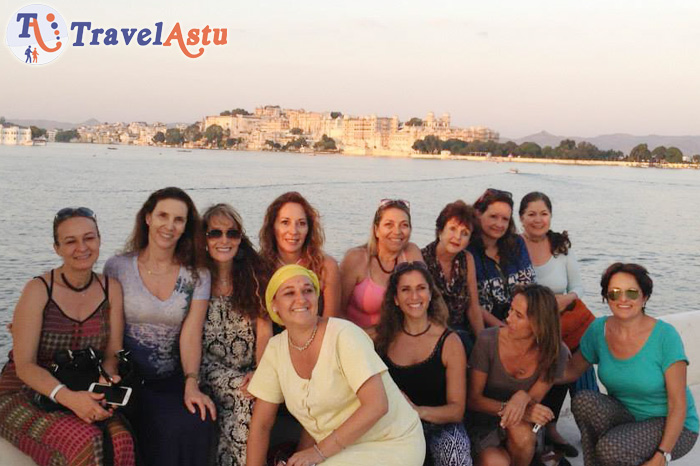 Travel Astu group in City Palace and Lake Pichola Udaipur Rajasthan