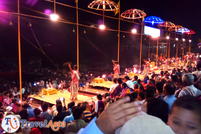 Aarti Ceremony at river Ganges Varanasi