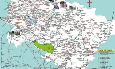 Uttarakhand tourism map