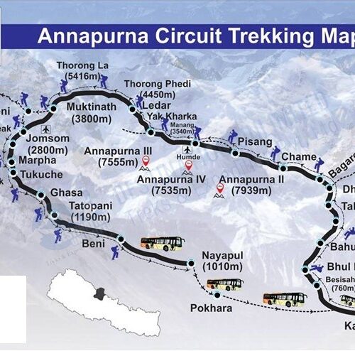 annapurna base camp trek map